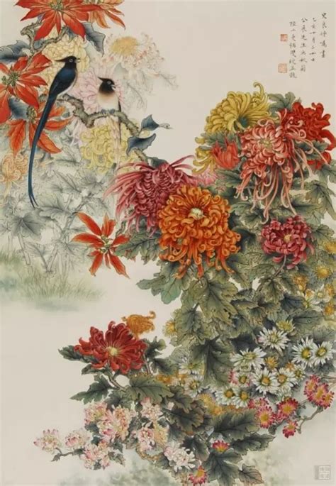 国画菊花|11.17【国画·欣赏】金秋赏菊，历代名家菊花 ...